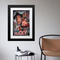 Quadro Poster Do Filme Rocky - 60X48Cm Quadro Poster Do Filme Rocky - 60X48Cm