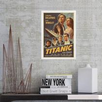 Quadro Poster Do Filme Titanic 24X18Cm - Com Vidro