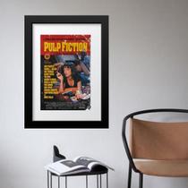 Quadro Poster Filme Pulp Fiction - 60X48Cm Quadro Poster Filme Pulp Fiction - 60X48Cm