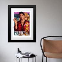 Quadro Poster Filme Pulp Scarface - 60X48Cm