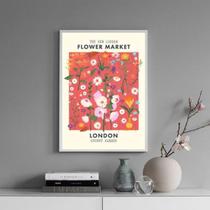 Quadro Poster Flower Market - Londres 24X18Cm