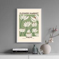 Quadro Poster Flower Market - Tokyo 24x18cm