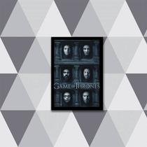 Quadro Poster Game of Thrones GOT 45x34cm - com vidro Quadro Poster Game of Thrones GOT 45x34cm - com vidro