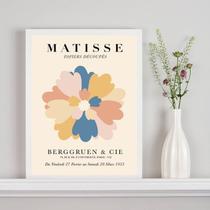 Quadro Poster Matisse - A Flor 24x18cm - com vidro