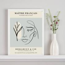 Quadro Poster Matisse - Mulher e Planta 33x24cm