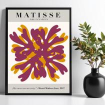 Quadro Poster Matisse Púrpura E Ocre 24X18Cm
