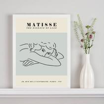 Quadro Poster Matisse - The Essence Of Line 24x18cm - com vidro