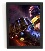 Quadro Poster Moldura Luva Thanos Filme Vingadores Arte