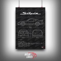 Quadro/poster nissan silvia s15