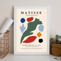 Quadro Poster Papiers Découpés Matisse 33X24Cm - Com Vidro