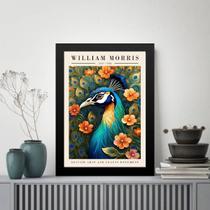 Quadro Poster Pavão - William Morris 45x34cm Quadro Poster Pavão - William Morris 45x34cm