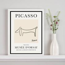 Quadro Poster Picasso - The Dog 45X34Cm - Com Vidro Quadro Poster Picasso - The Dog 45X34Cm - Com Vidro