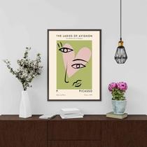 Quadro Poster Picasso Verde - Coração 24x18cm - com vidro Quadro Poster Picasso Verde - Coração 24x18cm - com vidro
