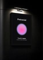 Quadro Potencial/Força com Vidro e Moldura Tam:A4 Quadro Potencial/Força com Vidro e Moldura Tam:A4
