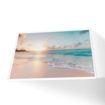 Quadro Praia da Paz Vinil Com Vidro