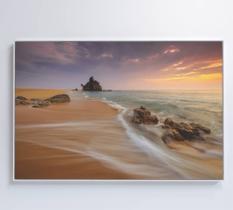 Quadro Praia e Rochas