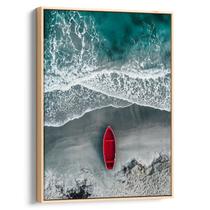 Quadro Praia em Tons de Cinza Quadro Praia em Tons de Cinza