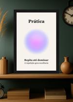 Quadro Prática/Domínio/Exercício com Vidro e Moldura Preta Tamanho:21cm x 30cm (A4) Quadro Prática/Domínio/Exercício com Vidro e Moldura Preta Tamanho:21cm x 30cm (A4)
