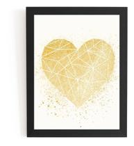 Quadro Presente Dia Dos Namorados Coração Geometrico 44cm Quadro Presente Dia Dos Namorados Coração Geometrico 44cm