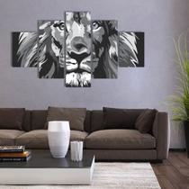 Quadro preto e branco Leão de Juda moderno decorativo Quadro preto e branco Leão de Juda moderno decorativo