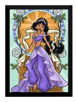 Quadro Princesa Jasmine Filme Arte Poster Moldurado
