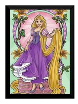 Quadro Princesa Rapunzel Filme Arte Poster Moldurado