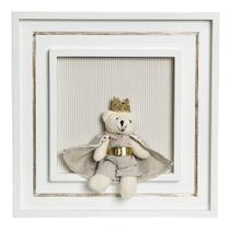 Quadro Príncipe Com Corôa E Capa Quarto Bebê Infantil Menino Quadro Príncipe Com Corôa E Capa Quarto Bebê Infantil Menino