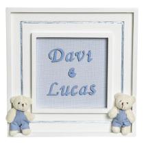 Quadro Príncipe Gemêos Quarto Bebê Infantil Menino