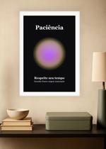 Quadro Processo/Paciência com Vidro e Moldura Branca Tamanho:21cm x 30cm (A4) Quadro Processo/Paciência com Vidro e Moldura Branca Tamanho:21cm x 30cm (A4)