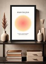 Quadro Proteção Espiritual com Vidro e Moldura Preta Tamanho:21cm x 30cm (A4) Quadro Proteção Espiritual com Vidro e Moldura Preta Tamanho:21cm x 30cm (A4)