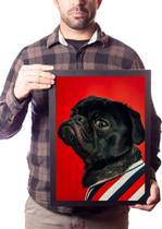 Quadro Pug Raça Pet Cachorro Preto