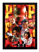 Quadro Pulp Fiction Tempo De Violência Arte Moldurada Quadro Pulp Fiction Tempo De Violência Arte Moldurada