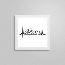 Quadro Quadrado Bicicleta Sinais Vitais 20X20Cm