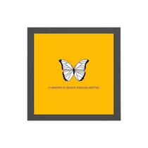 Quadro Quadrado Borboleta Universo 20x20cm Quadro Quadrado Borboleta Universo 20x20cm