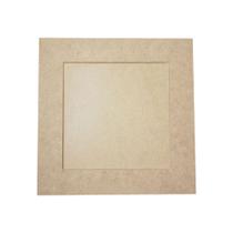 Quadro Quadrado com Fundo Fixo 20,5x20,5 Mdf 9mm Madeira