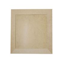 Quadro Quadrado com Fundo Fixo 25,5x25,5 Mdf 9mm Madeira