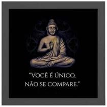 Quadro Quadrado Frase Buda Não Se Compare 20X20Cm Quadro Quadrado Frase Buda Não Se Compare 20X20Cm