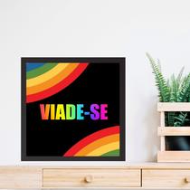 Quadro Quadrado Viade-Se - 33x33cm - com vidro