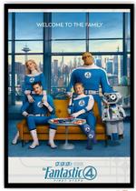 Quadro Quarteto Fantástico com Moldura e Acetato A3 42x30cm.