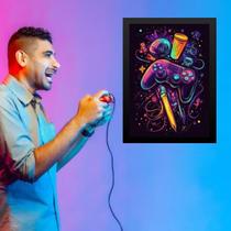 Quadro Quarto Adolescente Gamer 45X34Cm Quadro Quarto Adolescente Gamer 45X34Cm