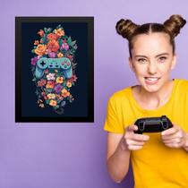 Quadro Quarto Adolescente Menina Gamer 24x18cm