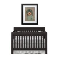 Quadro Quarto Bebê Retrô Urso Verde- 60X48Cm