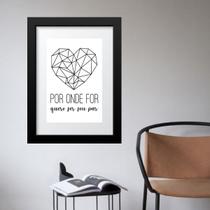 Quadro Quero Ser Seu Par - 60x48cm Quadro Quero Ser Seu Par - 60x48cm