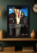 Quadro Racionais MC's Nada Como um Dia A. (Dark) Com Vidro Tamanho:21cm x 30cm (A4)