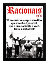 Quadro Racionais Mcs Frase A Vida É Um Desafio Rap Nacional Quadro Racionais Mcs Frase A Vida É Um Desafio Rap Nacional