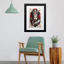 Quadro Rainha De Copas - 60x48cm Quadro Rainha De Copas - 60x48cm