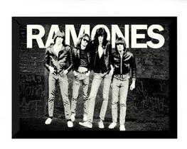 Quadro Ramones Banda Punk Rock Arte Poster Moldurado
