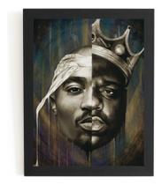 Quadro Rap Hip Hop Arte Notorious Big & Tupac 2pac Quadro Rap Hip Hop Arte Notorious Big & Tupac 2pac