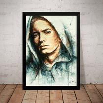 Quadro Rap Hip Hop Eminem Arte Desenho Tipo Grafite