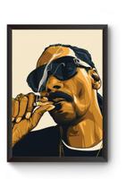 Quadro Rap Snoopy Dog Poster Moldurado